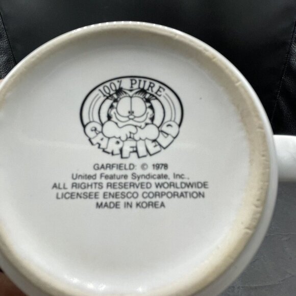 Vintage Garfield Coffee Mug No Big Fat Deal 50 Years Old Cup 1978 Jim Davis - Picture 4 of 6